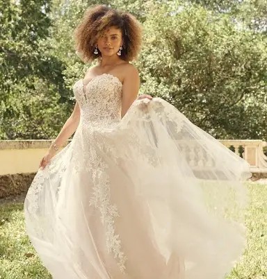 Who to Share your Wedding Dress Details With Image