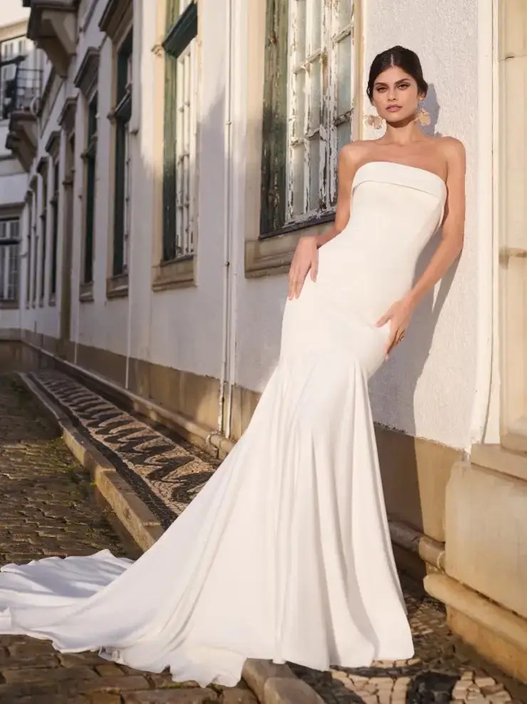 From Structured to Soft: Fit and Flare Wedding Dresses Image