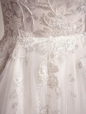 Maggie Sottero Sandrine #10 Ivory (gown with Ivory Illusion) thumbnail