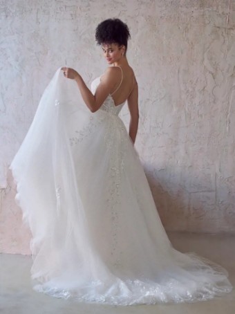 Maggie Sottero Sandrine #12 Ivory (gown with Ivory Illusion) thumbnail