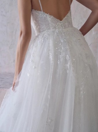 Maggie Sottero Sandrine #13 Ivory (gown with Ivory Illusion) thumbnail