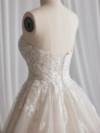 Maggie Sottero SUNDANCE (23SS615A01) #3 All Ivory (gown with Ivory Illusion) thumbnail