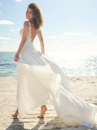 Maggie Sottero MAEVE (23RS705A01 - Unlined Bodice) #1 Ivory (gown with Natural Illusion) thumbnail
