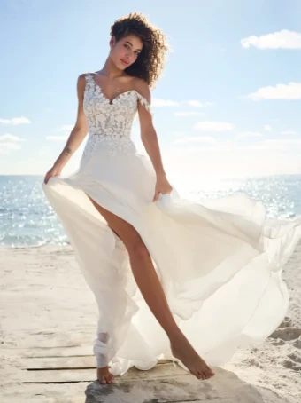 Maggie Sottero MAEVE (23RS705A01 - Unlined Bodice) #0 default Ivory (gown with Natural Illusion) thumbnail