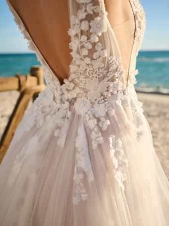 Maggie Sottero WINONA (23RK688A01 - Unlined bodice) #1 Ivory over Nude (gown with Natural Illusion) thumbnail