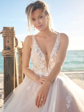 Maggie Sottero WINONA (23RK688A01 - Unlined bodice) #2 Ivory over Nude (gown with Natural Illusion) thumbnail