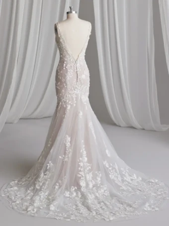 Maggie Sottero MARLENA (23MB662A01 - Unlined bodice, Embellsihed, sparkle tulle) #5 All Ivory (gown with Ivory Illusion) thumbnail