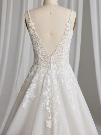 Maggie Sottero LIZZY (23RK684A01) #3 Ivory over Pearl (gown with Natural Illusion) thumbnail