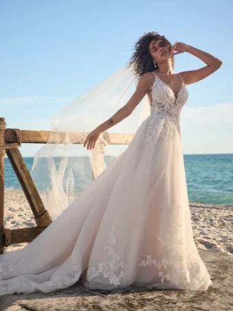 Maggie Sottero LIZZY (23RK684A01) #1 Ivory over Pearl (gown with Natural Illusion) thumbnail
