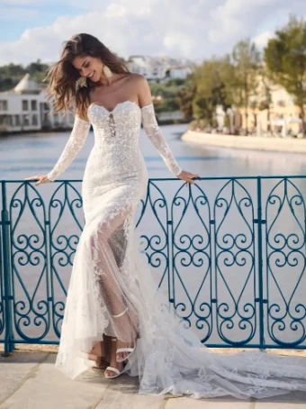 Maggie Sottero KENSINGTON (23SC672A01) #0 default Ivory over Soft Nude (gown with Natural Illusion) thumbnail