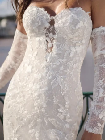 Maggie Sottero KENSINGTON (23SC672A01) #2 Ivory over Soft Nude (gown with Natural Illusion) thumbnail