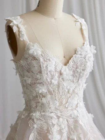 Maggie Sottero NATASHA (23RK676A01 - sparkle tulle) #0 default All Ivory (gown with Ivory Illusion) thumbnail