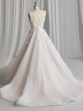 Maggie Sottero NATASHA (23RK676A01 - sparkle tulle) #1 All Ivory (gown with Ivory Illusion) thumbnail