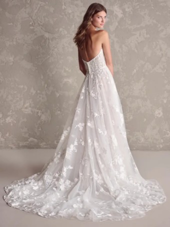 Maggie Sottero SUTTON (24SS203A01) #4 default Ivory over Soft Pearl (gown with Ivory Illusion) thumbnail