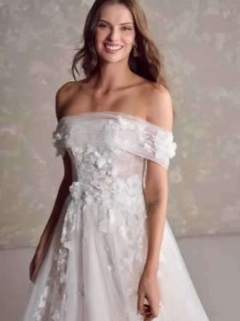 Maggie Sottero LAILA (24MS223A01) #1 All Ivory (gown with Ivory Illusion) thumbnail
