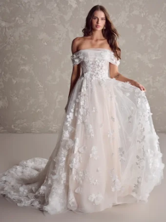 Maggie Sottero LAILA (24MS223A01) #0 default All Ivory (gown with Ivory Illusion) thumbnail
