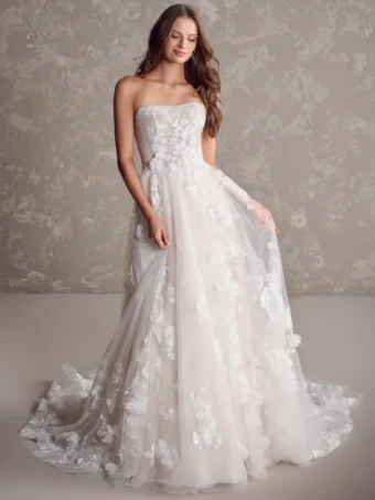 Maggie Sottero LAILA (24MS223A01) #2 All Ivory (gown with Ivory Illusion) thumbnail