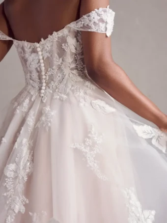 Maggie Sottero JANICE (24RN159A01) #2 Ivory over Blush (gown with Natural Illusion) thumbnail