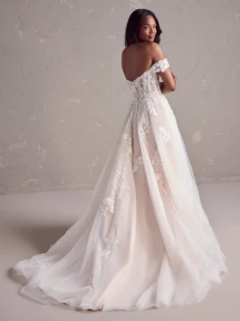 Maggie Sottero JANICE (24RN159A01) #3 Ivory over Blush (gown with Natural Illusion) thumbnail