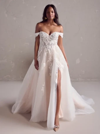 Maggie Sottero JANICE (24RN159A01) #0 default Ivory over Blush (gown with Natural Illusion) thumbnail