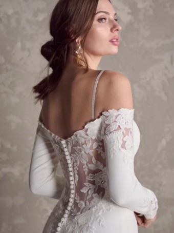 Maggie Sottero TYRA (24MK217A01) #3 default Ivory (gown with Natural Illusion) thumbnail