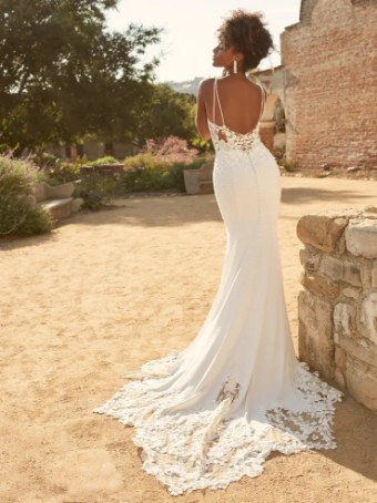 Maggie Sottero Baxley-22MW548B01 #0 default All Ivory (gown with Ivory Illusion) (pictured) thumbnail