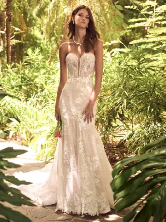 Maggie Sottero ORTENSIA (24MB231A01) #0 default Ivory (gown with Ivory Illusion) thumbnail