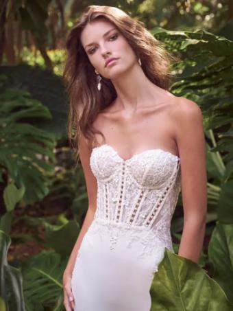Maggie Sottero DORITTE (24MB163A01) #3 Ivory (gown with Natural Illusion) thumbnail