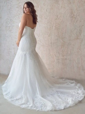 Maggie Sottero TOCCARA (22MS974A01 - No beading lace up) #2 Ivory (gown with Ivory Illusion) thumbnail