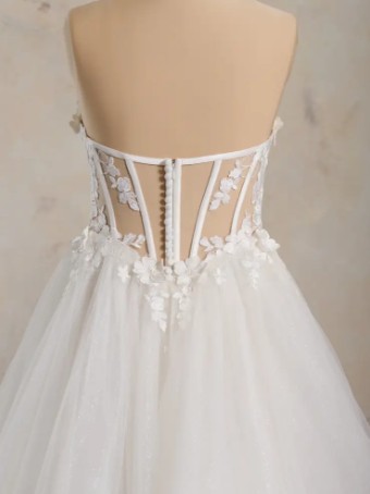 Maggie Sottero ANGELETTE (24MC744A01 - sparkle tulle 1) #2 Ivory (gown with Natural Illusion) thumbnail