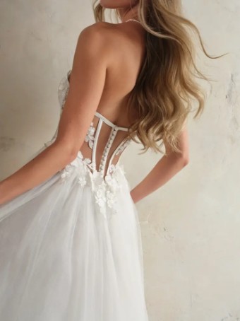 Maggie Sottero ANGELETTE (24MC744A01 - sparkle tulle 1) #5 default Ivory (gown with Natural Illusion) thumbnail