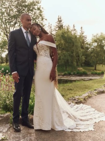 Maggie Sottero YARA (25MK263A01 - Unlined bodice, Plunge) #1 Ivory (gown with Natural Illusion) thumbnail