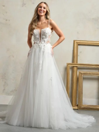 Maggie Sottero SARAH (24RB797A01) #1 Ivory/Pewter Accent thumbnail