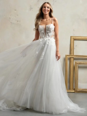 Maggie Sottero SARAH (24RB797A01) #0 default Ivory/Pewter Accent thumbnail