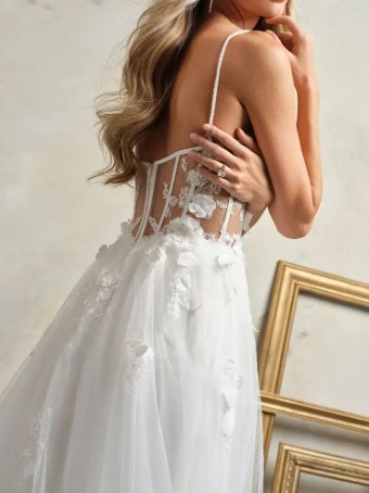 Maggie Sottero SARAH (24RB797A01) #2 Ivory/Pewter Accent thumbnail