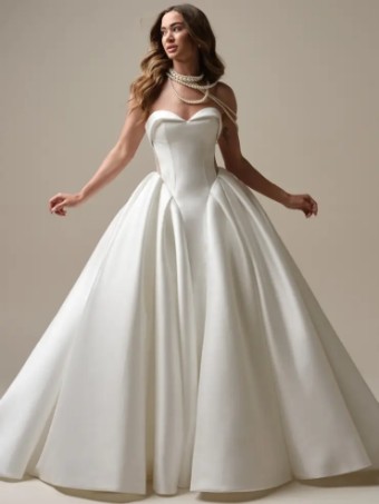 Maggie Sottero ABERDEEN VIDA (25SW349D02) #2 All Diamond White (gown with Diamond White Illusion) thumbnail