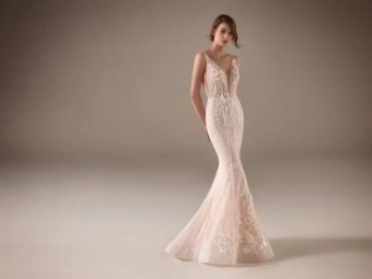 Pronovias Chimamanda #0 default off white/pink thumbnail