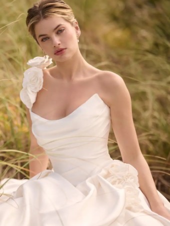 Maggie Sottero ANTOINETTE (25MS910A01 - 3-D Flowers) #2 All Ivory thumbnail