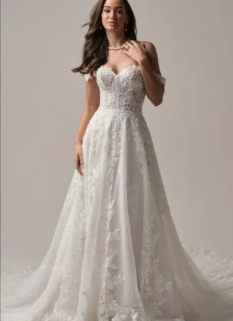Maggie Sottero EVERLEIGH (25MK892A01 - Unlined Bodice, Sparkle tulle) #0 default Ivory/Pearl thumbnail