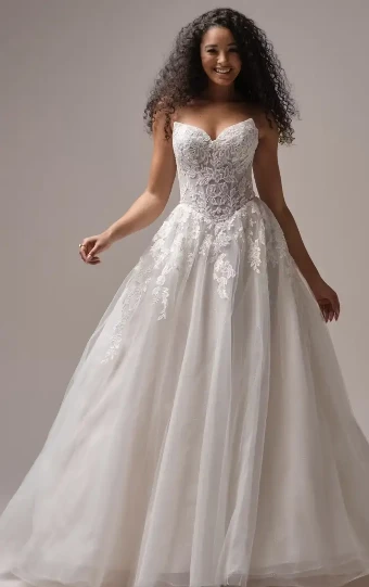 Maggie Sottero PAIGE (25RS919A02 - Unlined bodice, Plain tulle) #0 default Ivory/Soft Blush thumbnail