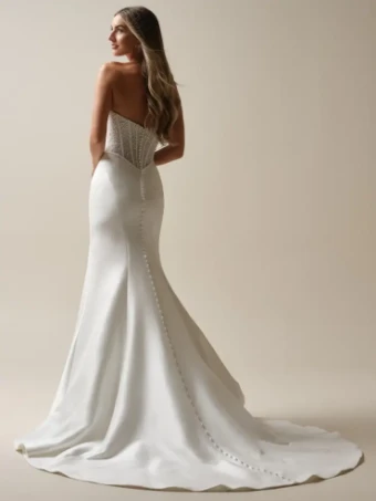 Maggie Sottero TINA MARIE (25MS308A01 - Plunge) #4 default Ivory (gown with Natural Illusion) thumbnail
