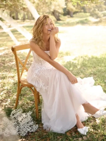 Maggie Sottero ANGIE (25RK903A01 - Unlined bodice, Sparkle tulle) #3 Ivory/Silver Accent thumbnail