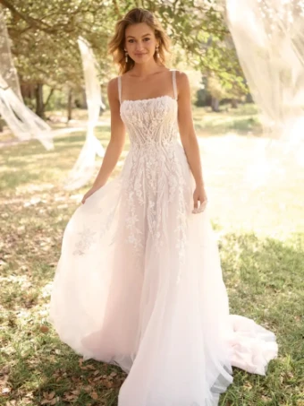Maggie Sottero ANGIE (25RK903A01 - Unlined bodice, Sparkle tulle) #0 default Ivory/Silver Accent thumbnail