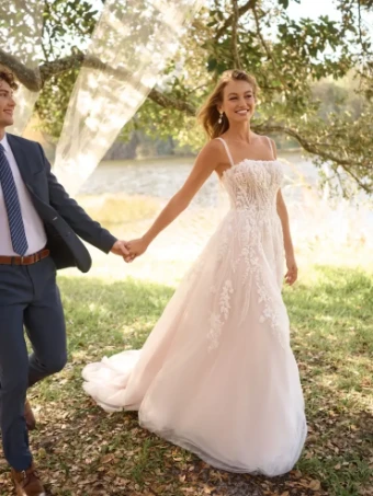 Maggie Sottero ANGIE (25RK903A01 - Unlined bodice, Sparkle tulle) #4 default Ivory/Silver Accent thumbnail