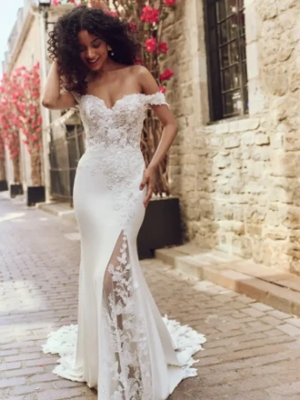 Maggie Sottero ADELINE (25RK278A01 - Unlined bodice) #0 default Ivory (gown with Natural Illusion) thumbnail