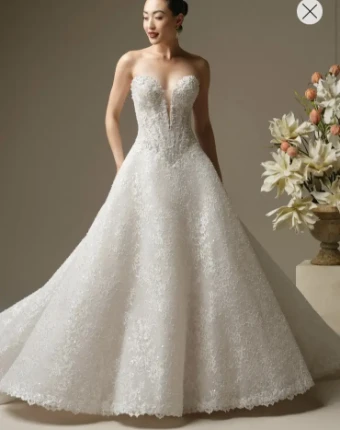 Maggie Sottero ANGELICA (26SZ476A01 - Unlined bodice) #0 default All Ivory (gown with Ivory Illusion) thumbnail