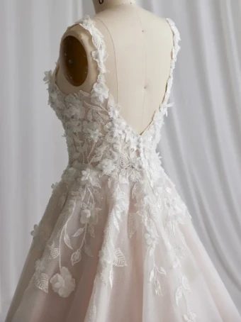 Maggie Sottero NATASHA 23RK676A01(- sparkle tulle) #2 All Ivory (gown with Ivory Illusion) thumbnail