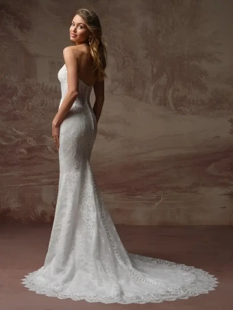 Maggie Sottero SAMIRA (F6RS203A01 - Unlined bodice, Glitter tulle) #3 default All Ivory (gown with Ivory Illusion) thumbnail