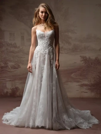 Maggie Sottero HADLEY (F6MB135A01 - Unlined bodice) #0 default All Ivory (gown with Ivory Illusion) thumbnail
