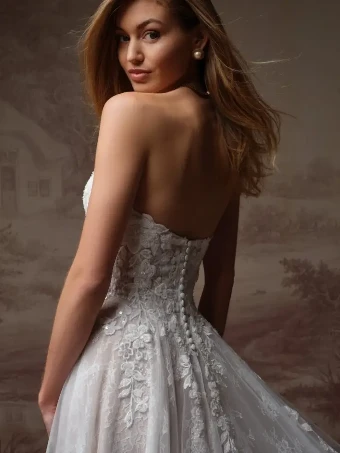 Maggie Sottero HADLEY (F6MB135A01 - Unlined bodice) #3 default All Ivory (gown with Ivory Illusion) thumbnail